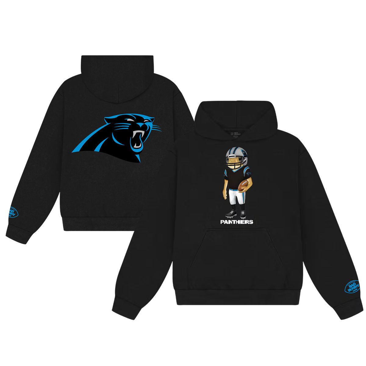 Men 2026 NFL Carolina Panthers hoodie black 0011